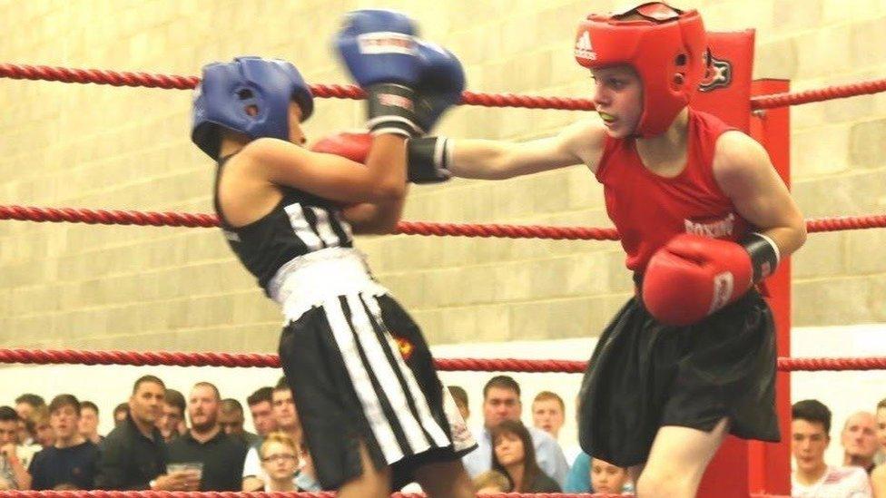 Young boxers in Halifax