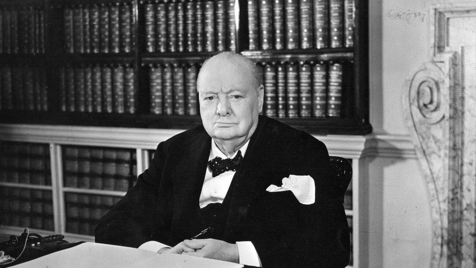 Sir Winston Churchill, photographed in 1953