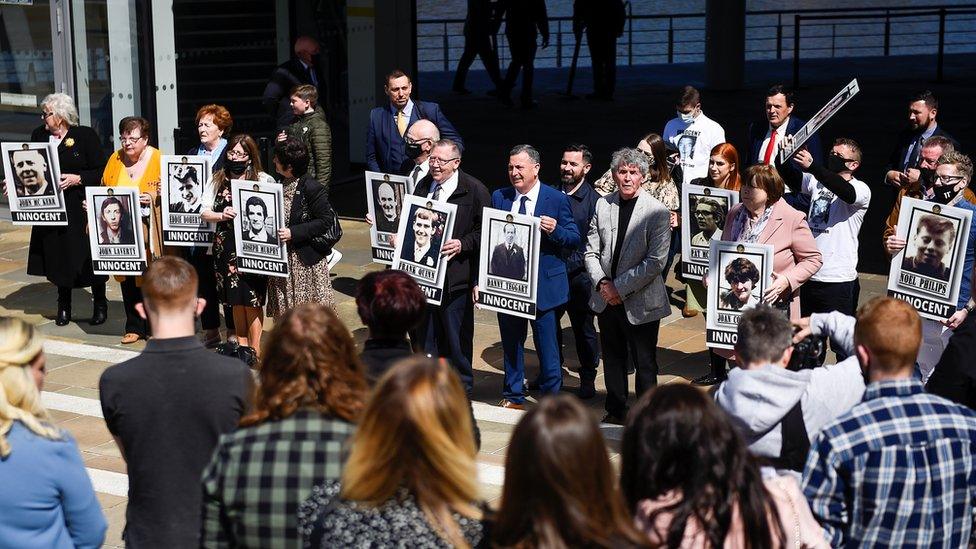 Families outside court