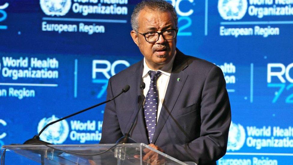 Dr Tedros Adhanom, WHO director general