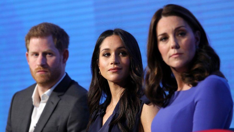 Prince Harry, Meghan Markle and the Duchess of Cambridge