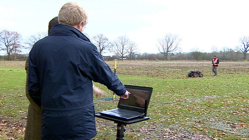 The robot being tested