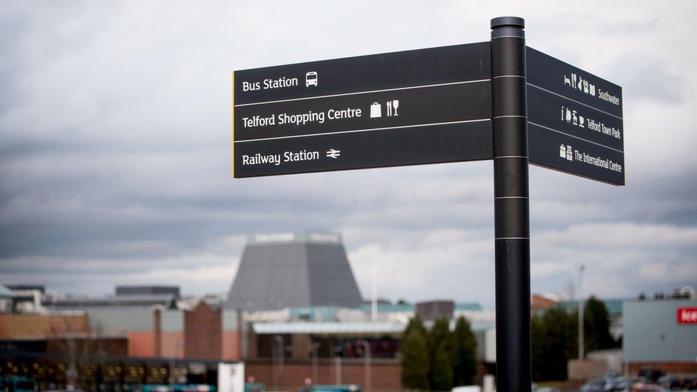 Street sign in Telford