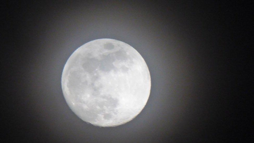 Moon on Sunday night