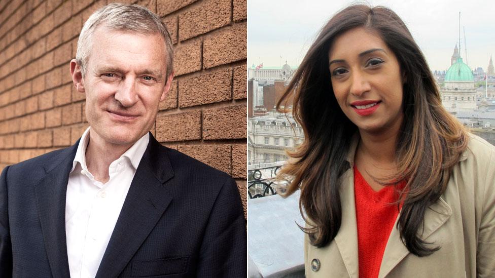 Jeremy Vine and Tina Daheley