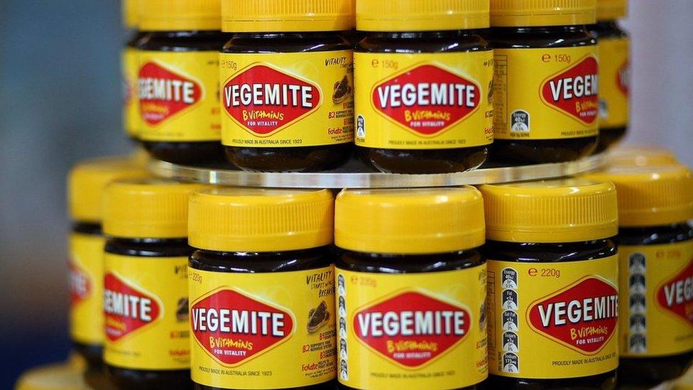 Jars of Australian sandwich spread Vegemite