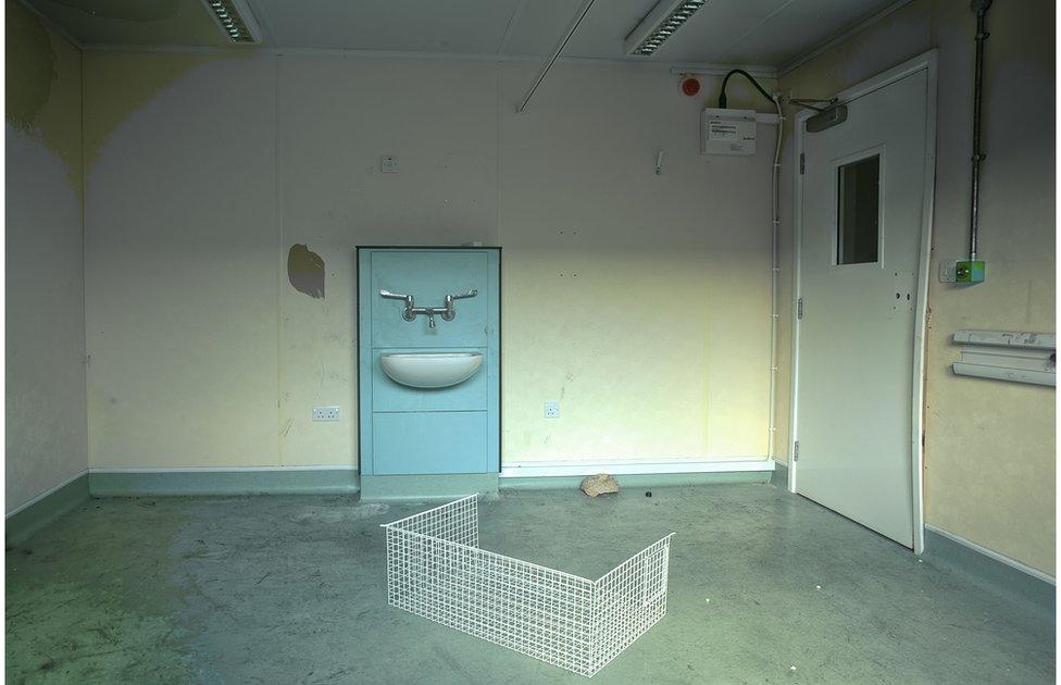 One of the consulting rooms in the medical block