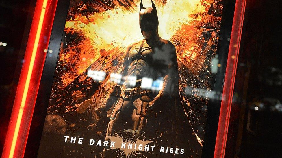 A poster for The Dark Knight Rises