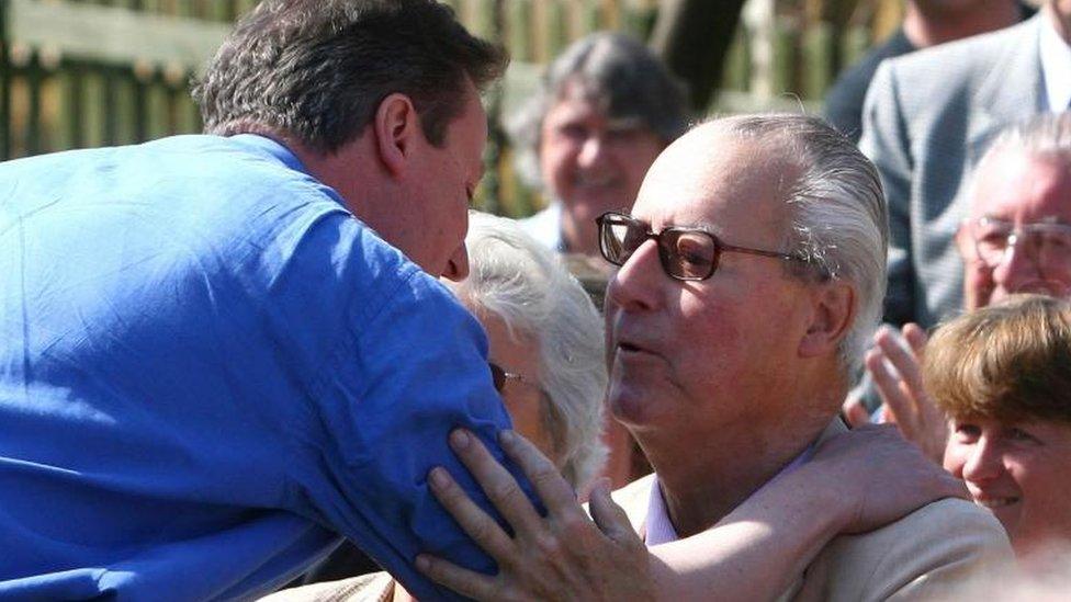 Ian Cameron with David Cameron