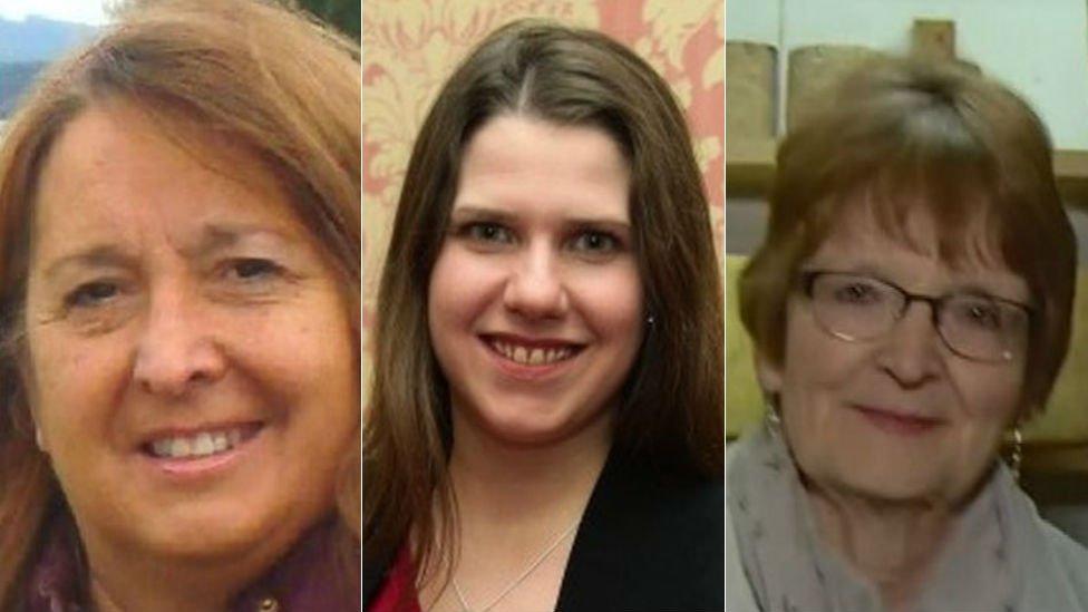 Christine Jardine, Jo Swinson and Elizabeth Riches