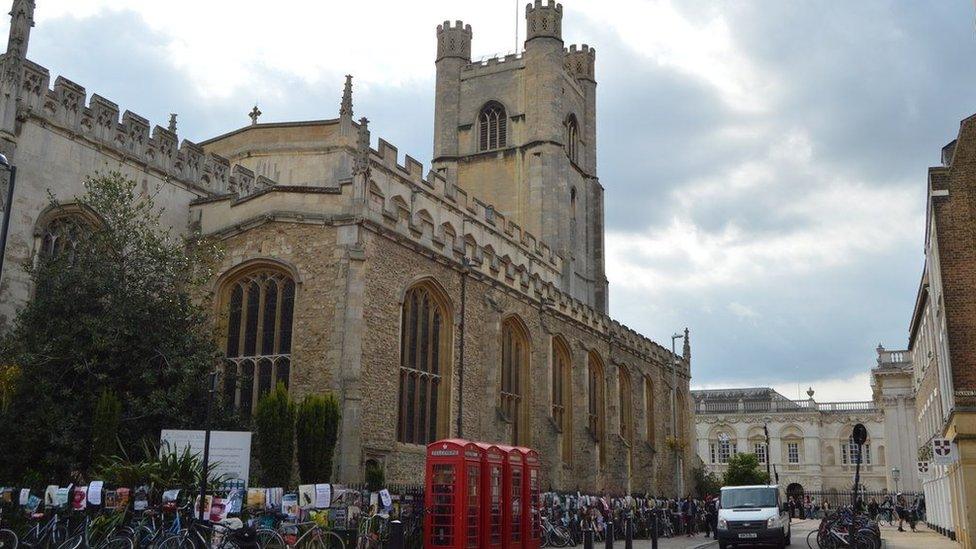 St Mary's Church near the King's Parade, Cambridge