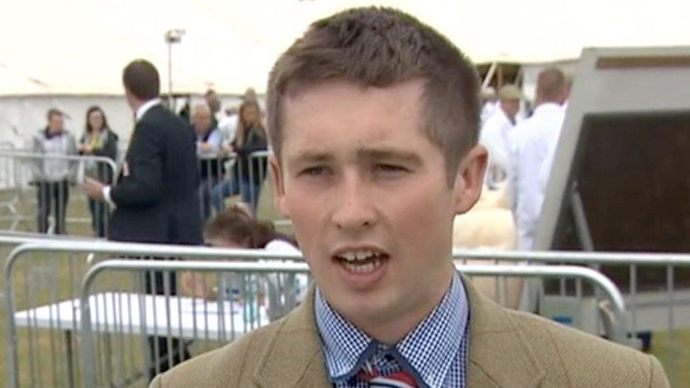 Young farmer Tom Nancekivell