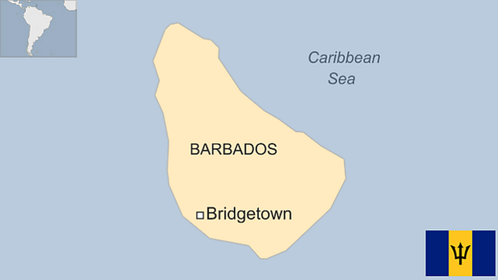 Map of Barbados