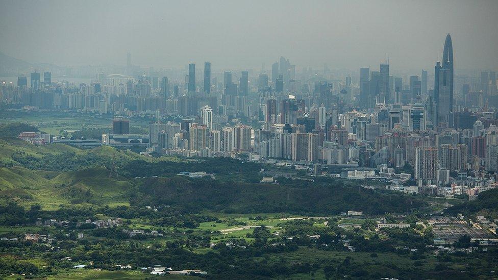 A view of the Shenzhen skyline