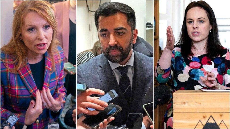 Ash Regan, Humza Yousaf and Kate Forbes