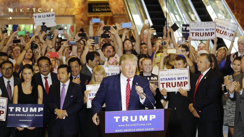 Trump in New York in September 2015