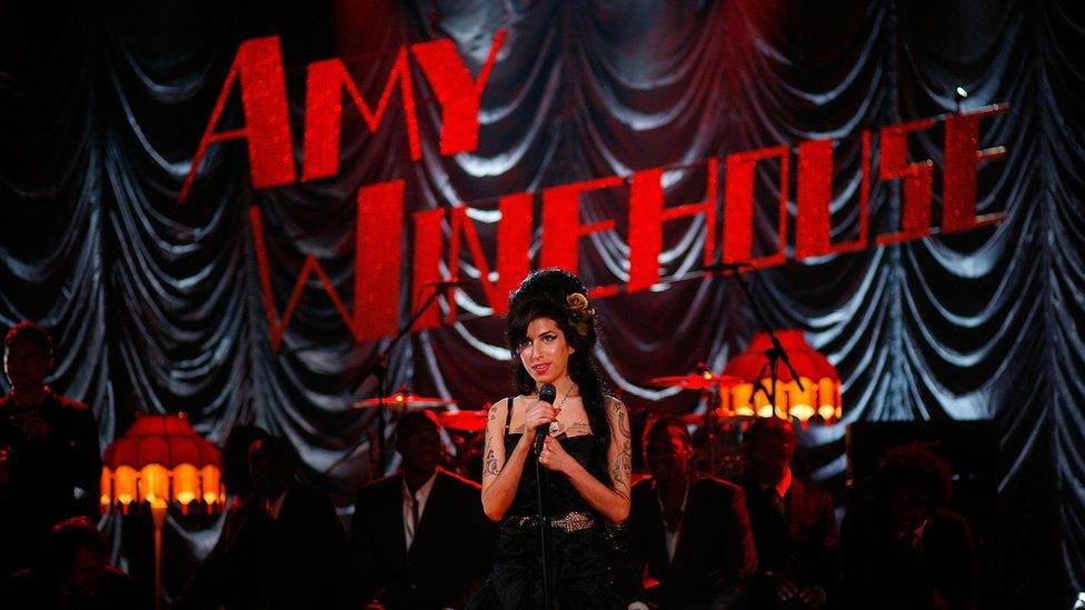 Amy Winehouse at the Grammy Awards