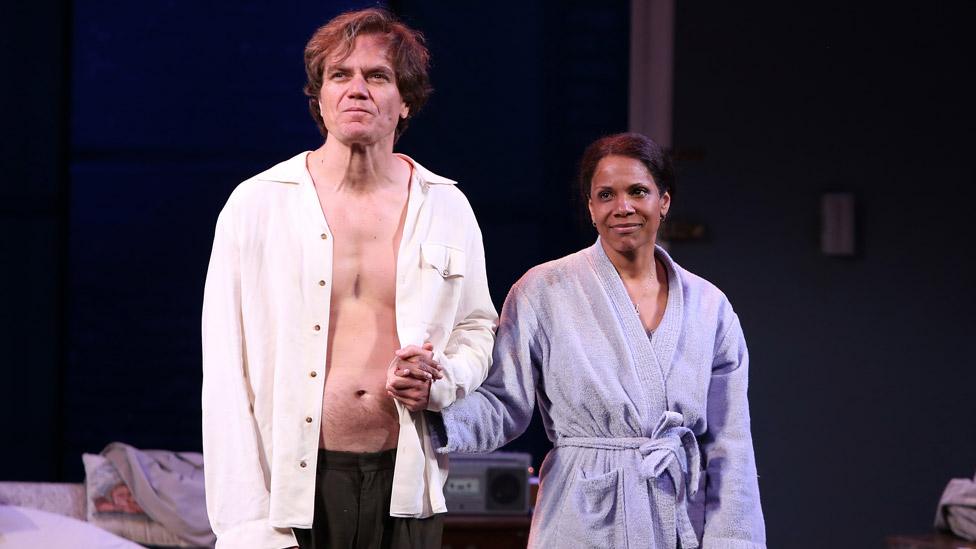 Michael Shannon and Audra McDonald at the curtain call for Frankie and Johnny in the Clair de Lune