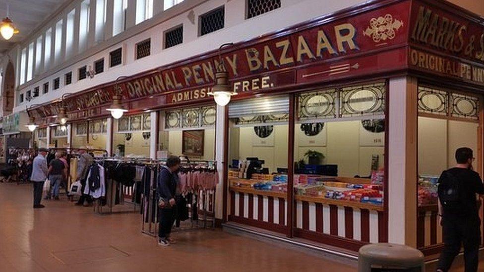 It features a Marks & Spencer Original Penny Bazaar