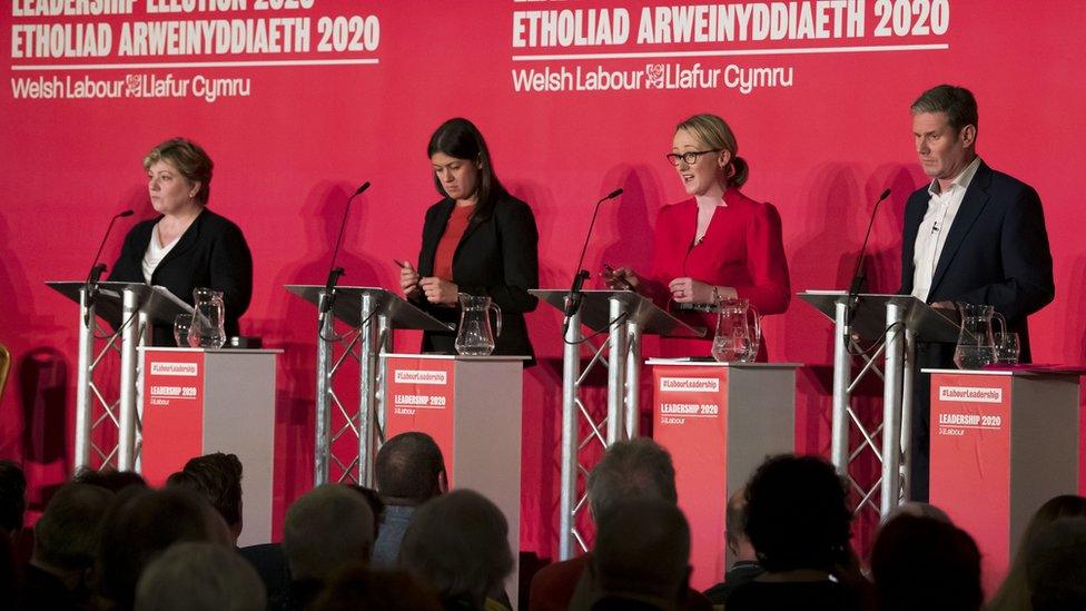 Emily Thornberry, Lisa Nandy, Rebecca Long-Bailey and Sir Keir Starmer