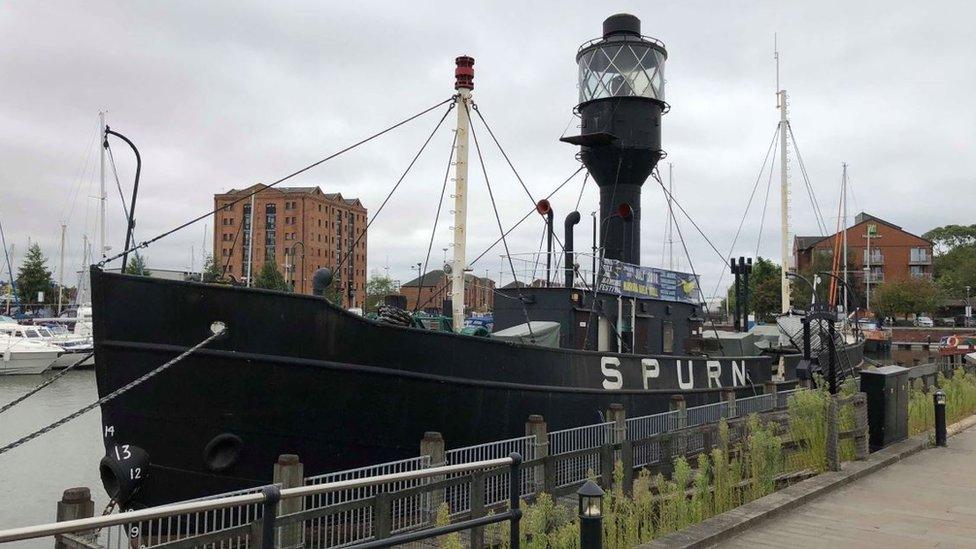 Spurn lightship in Hull (original berth)