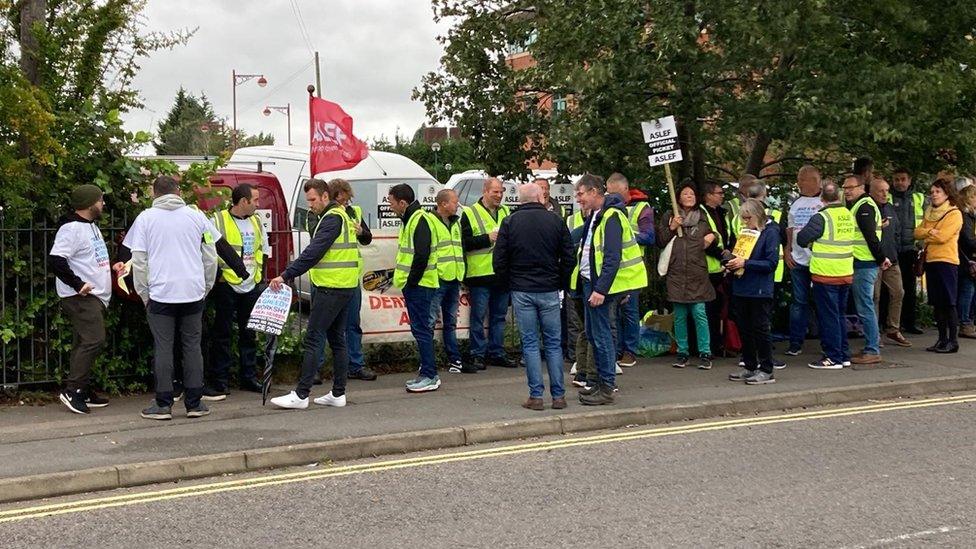 A picket line