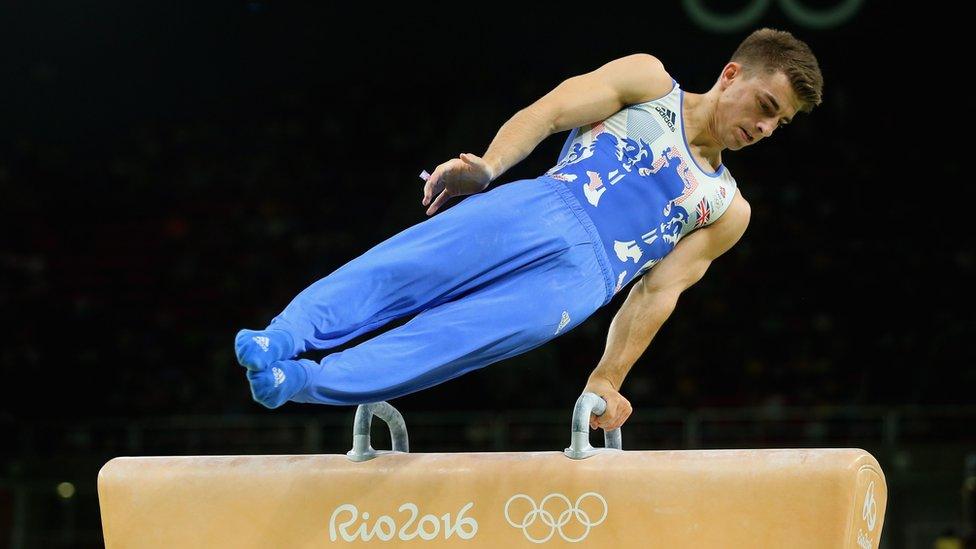 Max Whitlock in the pommel horse final