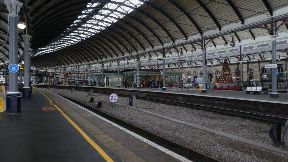 Newcastle Central Station (pictured in December 2022)