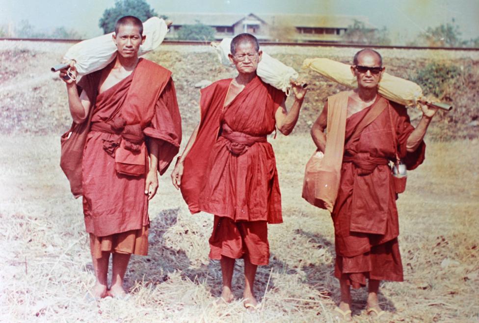 Luang Poh Yaai and her nephews