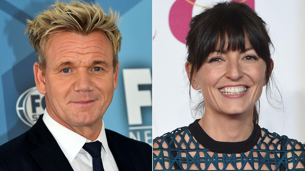 Gordon Ramsay and Davina McCall