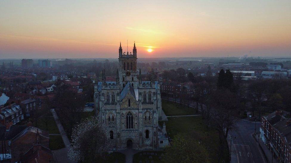 Sunrise over Selby