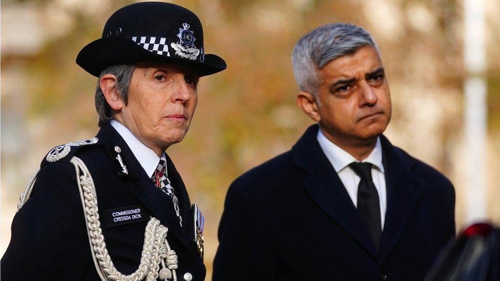 Cressida Dick with Sadiq Khan