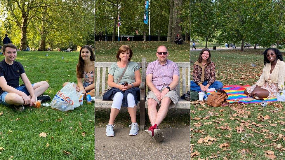 The BBC spoke to people in St James's Park, central London, on Saturday