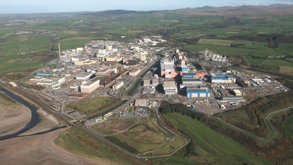 Aerial shot of Sellafield