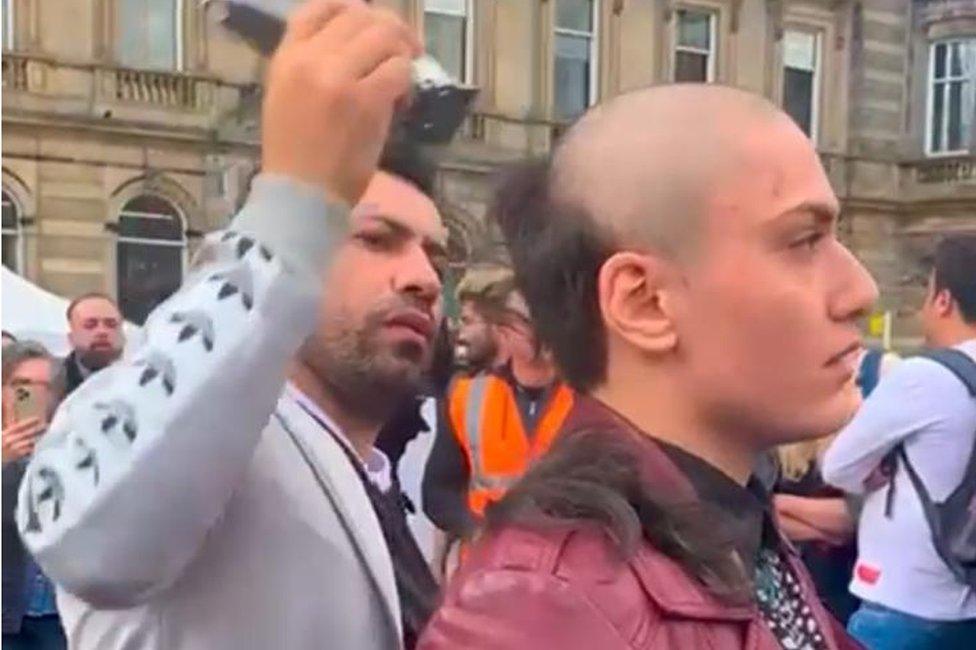 Melika Balali, George Square protest