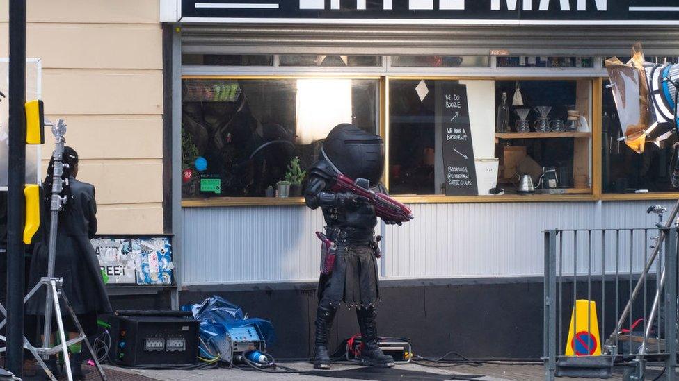 Doctor Who filming in Cardiff