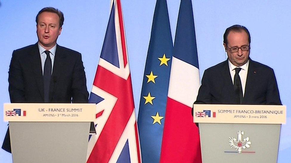 David Cameron and Francois Hollande