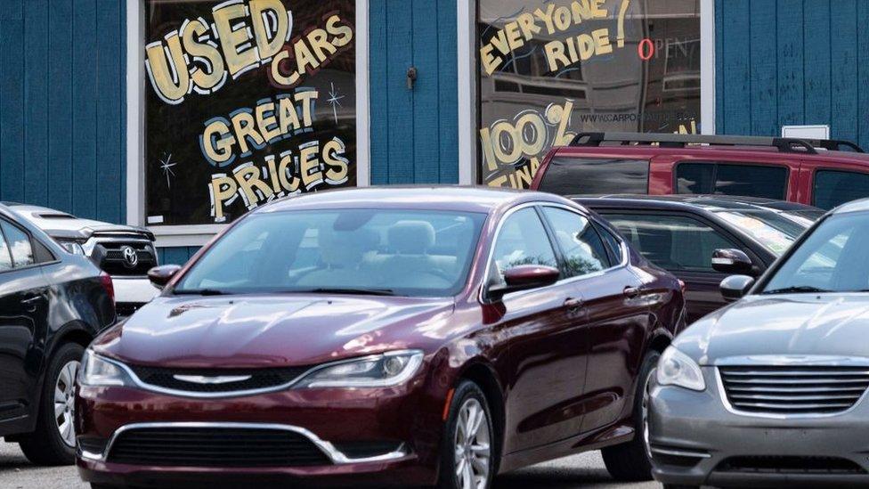 Used car lot in Maryland