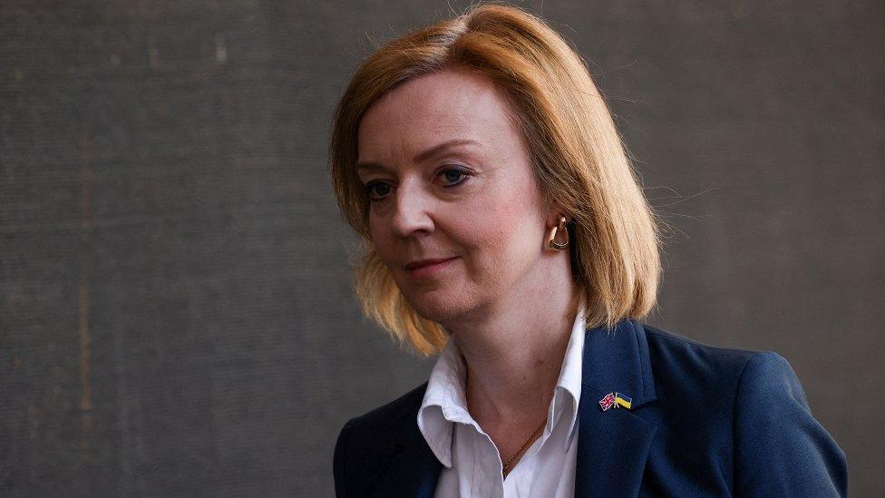 British Foreign Secretary Liz Truss leaves 10 Downing Street after the weekly cabinet meeting, in London, Britain May 17, 2022.