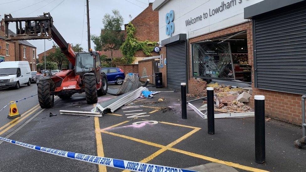 Lowdham Co-op ATM raid