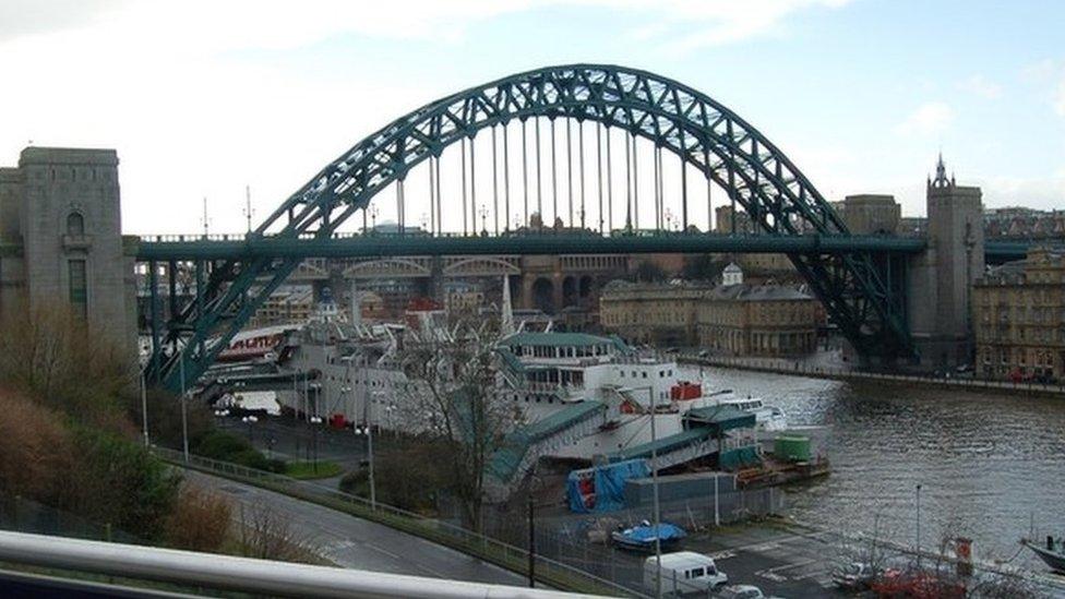 Tyne Bridge between Newcastle and Gateshead