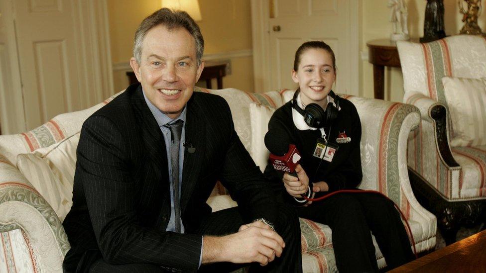 Tony Blair and School Reporter