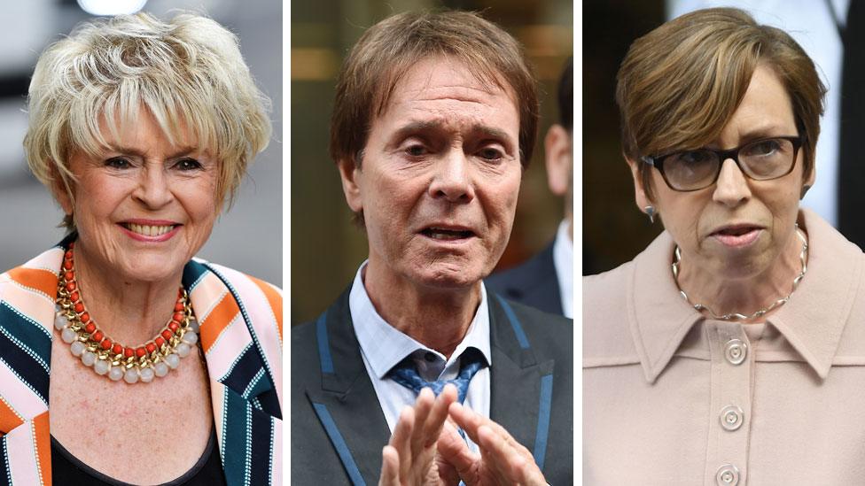 Gloria Hunniford, Sir Cliff Richard, Fran Unsworth