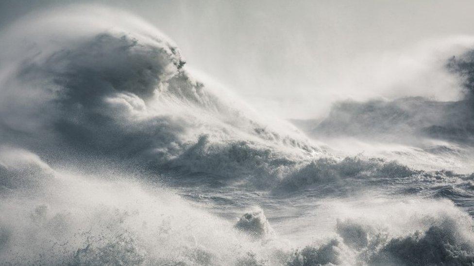 A photograph taken by Rachael Talibart of a maelstrom during Storm Imogen at Newhaven, East Sussex, which has won The Sunday Times Magazine award