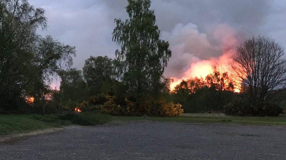 Chobham Common fire