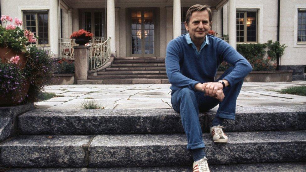 Olof Palme at home in 1973