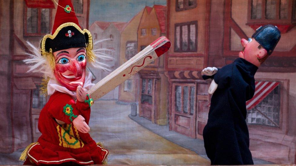 A Punch and Judy show