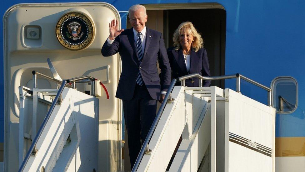 Joe Biden at Mildenhall