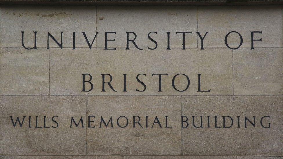 A University of Bristol plaque