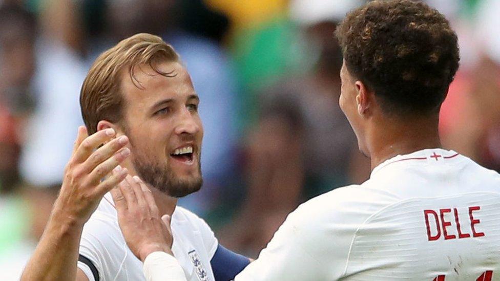 Harry Kane and Dele Alli celebrate